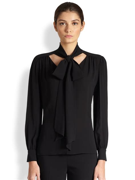 michael kors necktie|Michael Kors tie neck blouse.